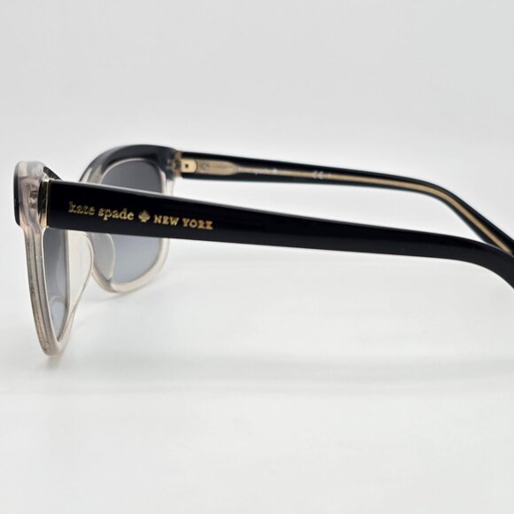 Kate Spade Amara Black Clear Frame Grey Gradient Lens Cat Eye Sunglasses 55mm main image 6